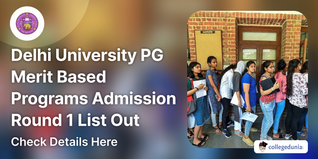 Delhi University PG Merit Based Programs Admission Round 1 List Out; Check Details Here